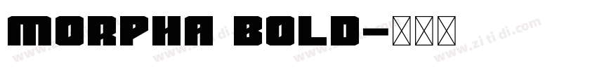 Morpha Bold字体转换